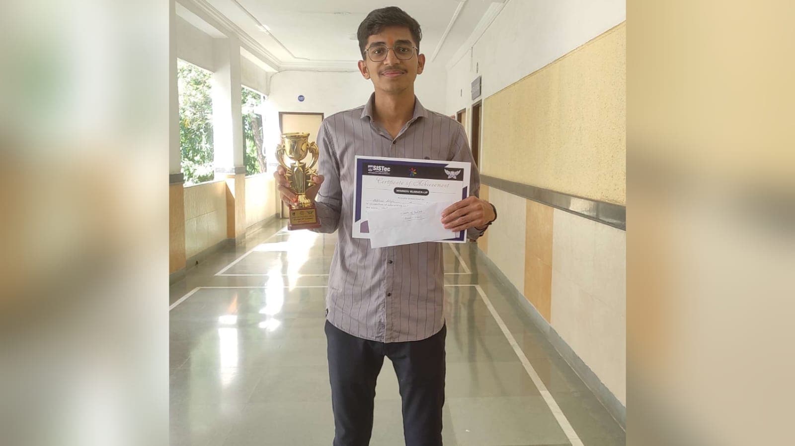 First Prize in Coding Competition @ College Fest First Prize in Coding Competition @ College Fest - Achievement image showing Secured the crown in the college fest coding showdown, emerging as the undisputed coding champion. Celebrating the triumph of skills and keystrokes! #CodeWinner #FestGlory ππ»